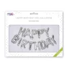 Léggömb, 40 cm, PUKKA PAD "Happy Birthday", ezüst Léggömb, 40 cm, PUKKA PAD "Happy Birthday", ezüst