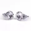 Fülbevaló, fehér SWAROVSKI® kristállyal, csúcso...