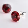 Fülbevaló, siam sötét piros SWAROVSKI® kristáll... Fülbevaló, siam sötét piros SWAROVSKI® kristáll...