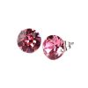 Fülbevaló, rózsaszín SWAROVSKI® kristállyal, 8...