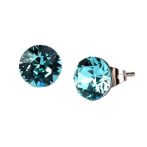 Fülbevaló, light türkíz SWAROVSKI® kristállyal,...