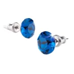 Fülbevaló, "Capri" kék SWAROVSKI® kristállyal,... Fülbevaló, "Capri" kék SWAROVSKI® kristállyal,...