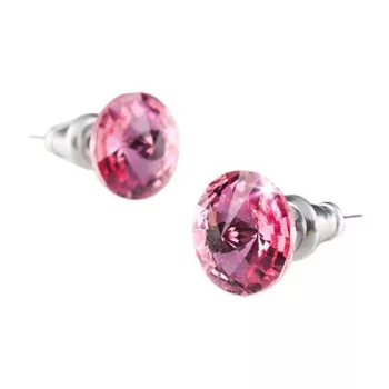 Fülbevaló, rózsaszín SWAROVSKI® kristállyal, cs... Fülbevaló, rózsaszín SWAROVSKI® kristállyal, cs...