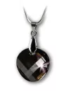 Nyaklánc, kerek formájú, Black Diamond SWAROVSK...