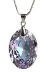 Nyaklánc, ovális formájú, ametiszt lila SWAROVS...