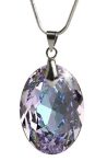 Nyaklánc, ovális formájú, ametiszt lila SWAROVS...