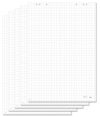 Flipchart papír, négyzethálós, 68x98 cm, 5x20 lap, SIGEL