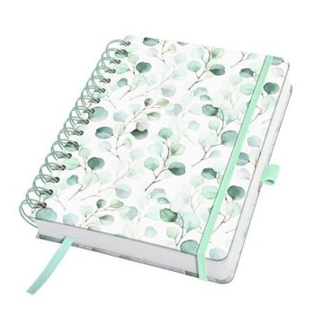 Spirálfüzet, 168x215 mm, sima, 120 lap, keményf...