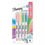 Filctoll készlet, vágott,  SHARPIE "S-Note", 4...