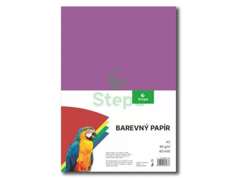 Rajzlap A3, 180g, 5x12 lap, STEPA, vegyes színek Rajzlap A3, 180g, 5x12 lap, STEPA, vegyes színek