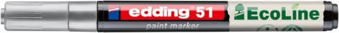 Lakkmarker, 1-2 mm, EDDING "51", ezüst