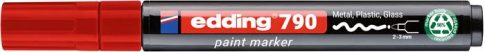 Lakkmarker, 2-3 mm, PCR, EDDING "790", piros