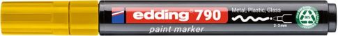 Lakkmarker, 2-3 mm, PCR, EDDING "790", sárga