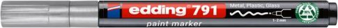 Lakkmarker, 1-2 mm, PCR, EDDING "791", ezüst