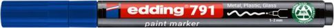 Lakkmarker, 1-2 mm, PCR, EDDING "791", kék