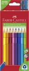   Színes ceruza készlet, háromszögletű, FABER-CASTELL "Jumbo", 10 különböző szín