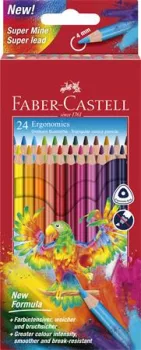 Színes ceruza készlet, háromszögletű, FABER-CAS...