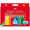 Zsírkréta, háromszögletű, FABER-CASTELL , 12 kü...