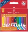 Zsírkréta, háromszögletű, FABER-CASTELL "Grip",...