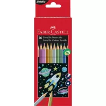 Színes ceruza készlet, hatszögletű, FABER-CASTE...
