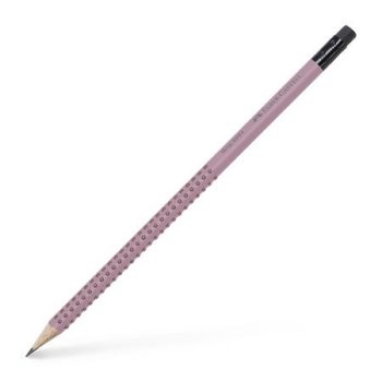 Grafitceruza, B, háromszögletű, radírral, FABER...