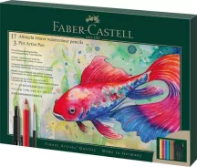 Akvarell ceruza készlet, ecsettel, FABER-CASTEL...