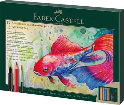 Akvarell ceruza készlet, ecsettel, FABER-CASTEL...