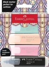 Szövegkiemelő készlet, FABER-CASTELL "Glassy",...