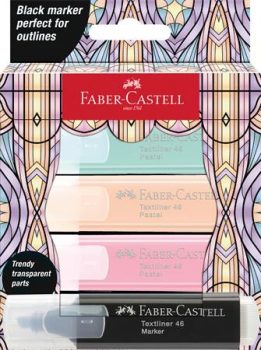 Szövegkiemelő készlet, FABER-CASTELL "Glassy",...