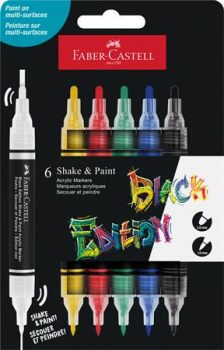 Dekormarker készlet, 1,0/3,0 mm, kétvégű, akril...