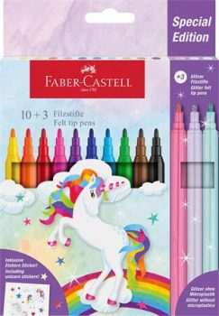 Filctoll készlet, FABER-CASTELL "Unikornis" 10...