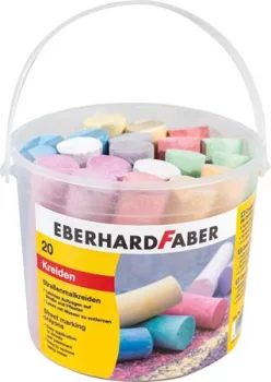 Aszfaltkréta, 20 darabos,  EBERHARD FABER, 8 kü...