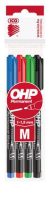 Alkoholos marker készlet, OHP, 1-1,5 mm, M, ICO...
