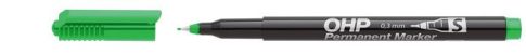 Alkoholos marker, OHP, 0,3 mm, S, ICO, zöld