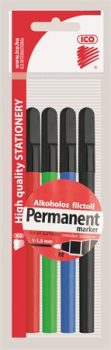 Alkoholos marker készlet, OHP, 1 mm, M, ICO, 4...