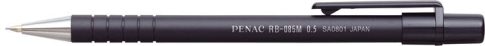Nyomósirón, 0,5 mm, fekete tolltest, PENAC "RB-...