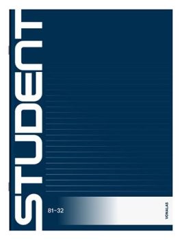 Füzet, tűzött, A4, vonalas, 32 lap, ICO "Studen...