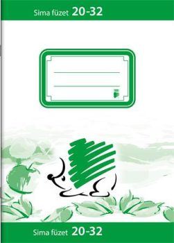 Füzet, tűzött, A5, sima, 32 lap, ICO "Süni", "2...