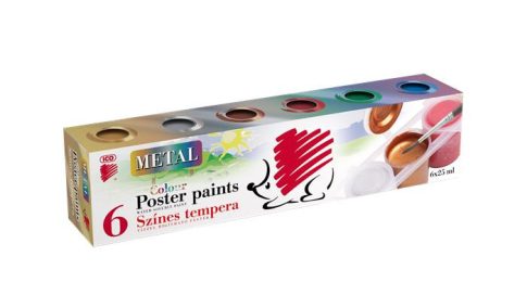 Tempera készlet, tégelyes, ICO "Süni", 6 különb...