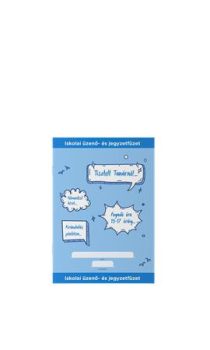 Füzet, tűzött, A5, üzenő, 32 lap, ICO, kék