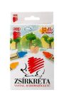 Zsírkréta, vastag, ICO "Süni", 12 különböző szín