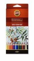   Akvarell ceruza készlet, KOH-I-NOOR "Mondeluz 3716/12" 12 különböző szín
