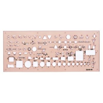 Elektronikai sablon, műanyag, KOH-I-NOOR "703071"