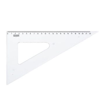 Háromszög vonalzó, műanyag, 60 °, 22 cm, KOH-I-...