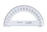 Szögmérő, műanyag, 180 °-os, KOH-I-NOOR