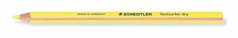 Szövegkiemelő ceruza, háromszögletű, STAEDTLER "Textsurfer Dry 128 64", neon sárga