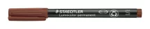   Alkoholos marker, OHP, 0,4 mm, STAEDTLER "Lumocolor® 313 S", barna