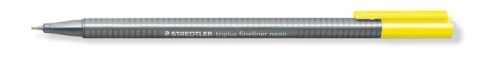 Tűfilc, 0,3 mm, STAEDTLER "Triplus 334", neonsárga