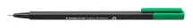 Tűfilc, 0,3 mm, STAEDTLER "Triplus 334", zöld