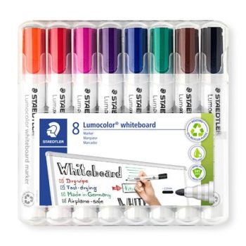 Táblamarker készlet, 2 mm, kúpos, STAEDTLER "Lu...